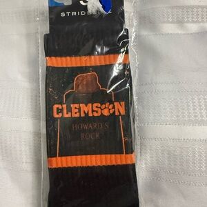 Clemson Howard's Rock Men's Crew Socks - Black and Orange